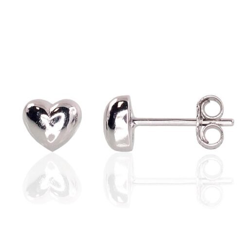 Silver stud earrings