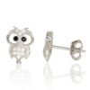 Silver stud earrings with Zirkons
