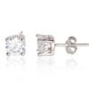Silver stud earrings with Zirkons
