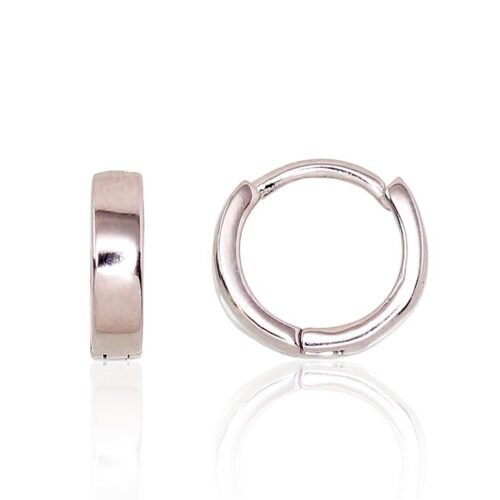 Silver hoop earrings