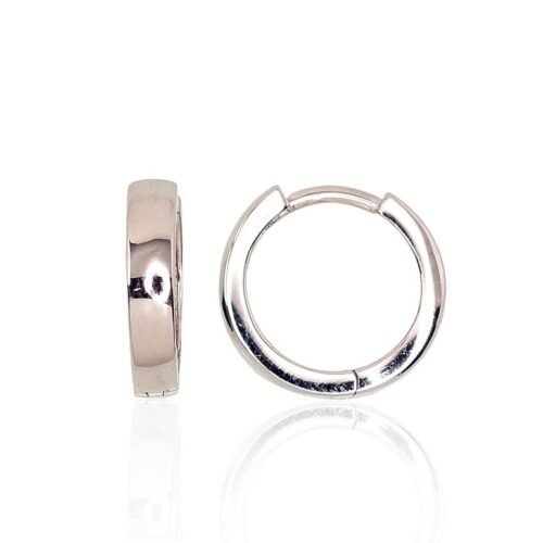 Silver hoop earrings
