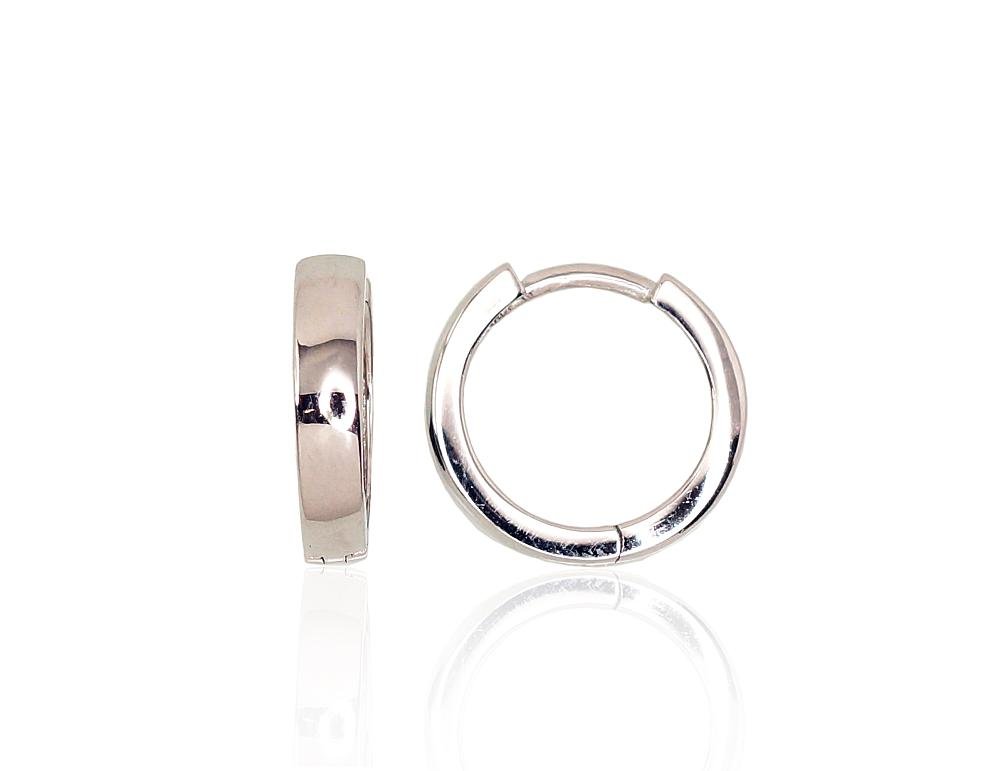 Silver hoop earrings