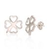 Silver stud earrings