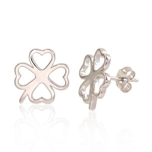 Silver stud earrings