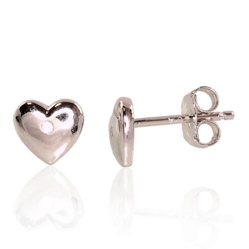Silver stud earrings with Zirkons
