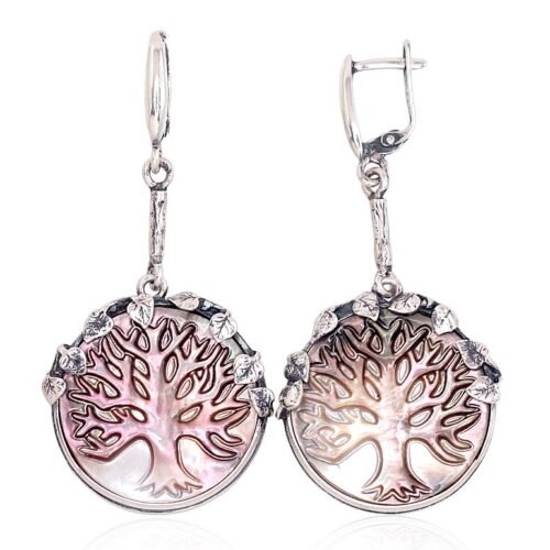 Silver earrings with Mother-of-pearl