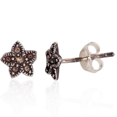 Silver stud earrings