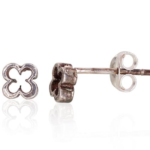 Silver stud earrings