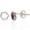 Silver stud earrings