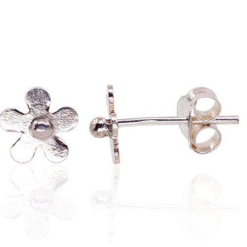 Silver stud earrings