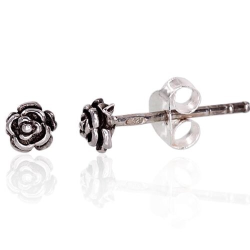 Silver stud earrings