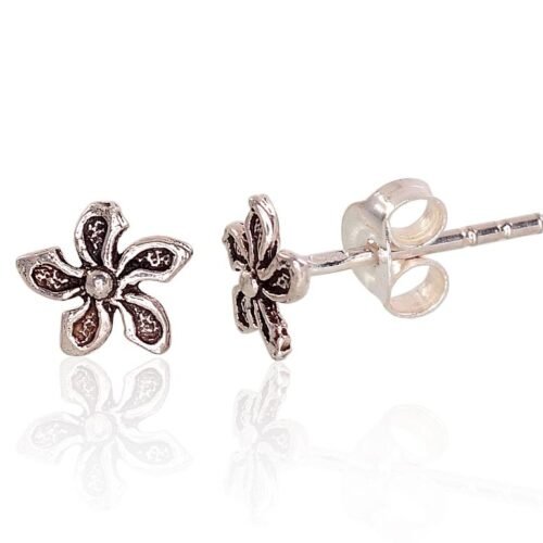 Silver stud earrings
