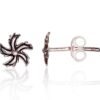 Silver stud earrings