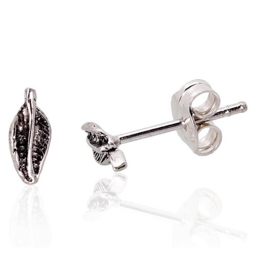 Silver stud earrings