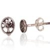 Silver stud earrings