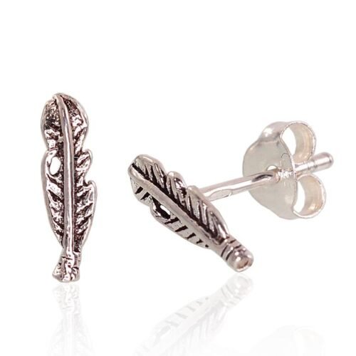 Silver stud earrings
