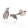 Silver stud earrings