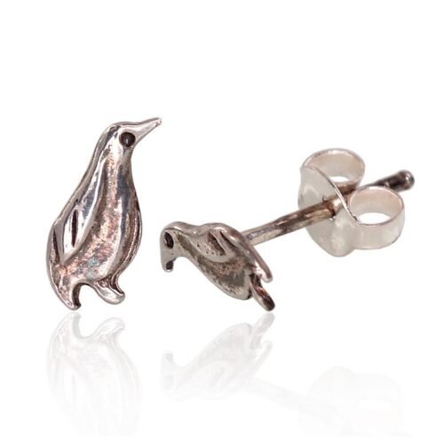 Silver stud earrings