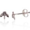 Silver stud earrings