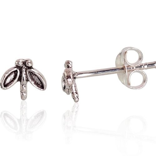 Silver stud earrings