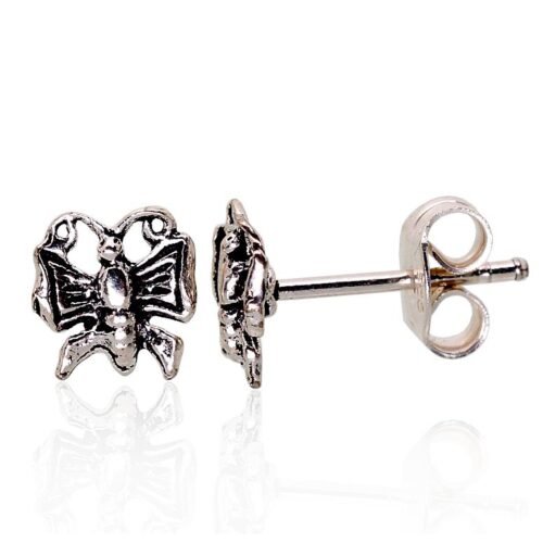 Silver stud earrings