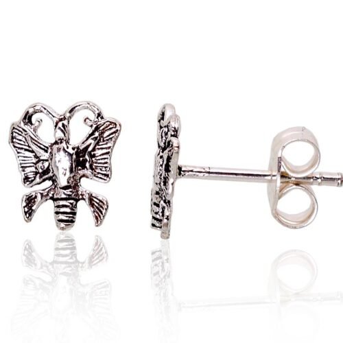 Silver stud earrings