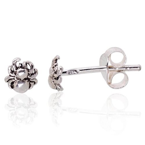 Silver stud earrings