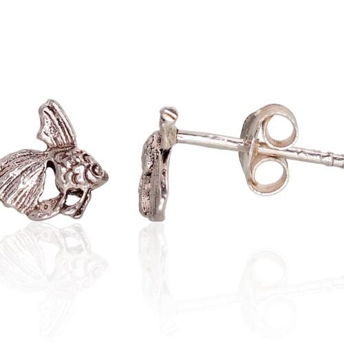 Silver stud earrings
