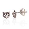 Silver stud earrings