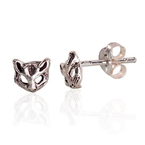 Silver stud earrings