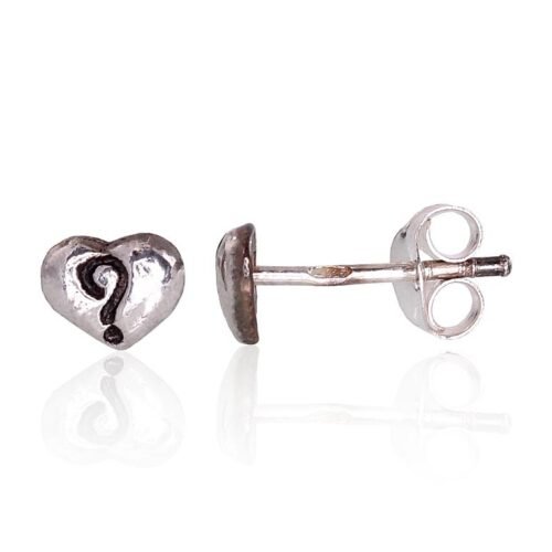 Silver stud earrings