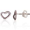 Silver stud earrings