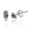 Silver stud earrings
