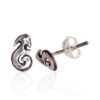 Silver stud earrings