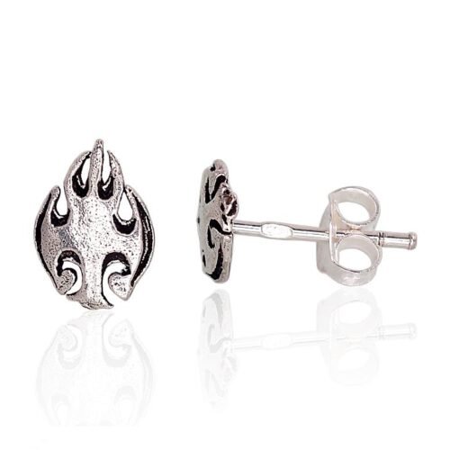 Silver stud earrings