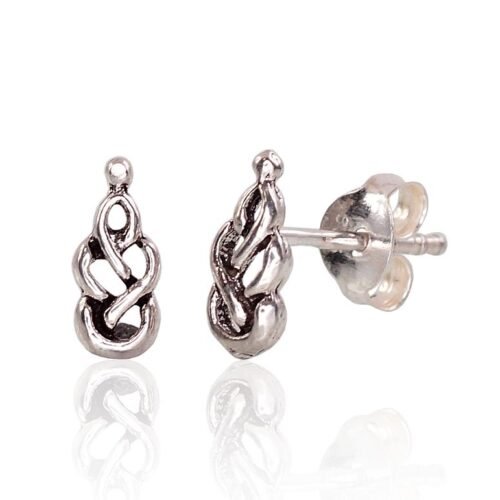 Silver stud earrings