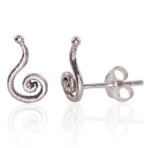 Silver stud earrings