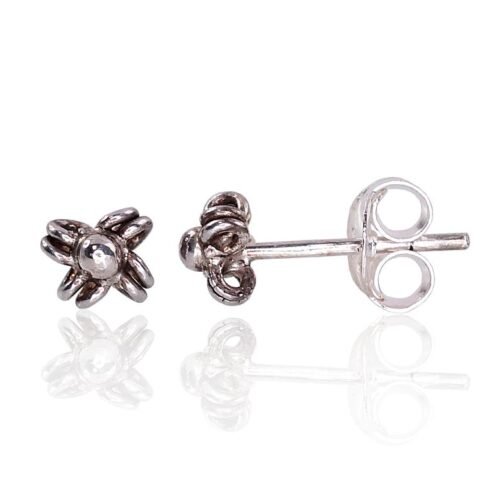 Silver stud earrings