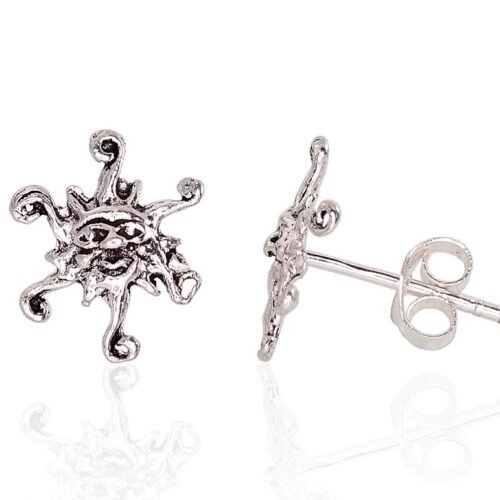 Silver stud earrings