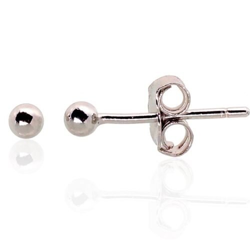 Silver stud earrings