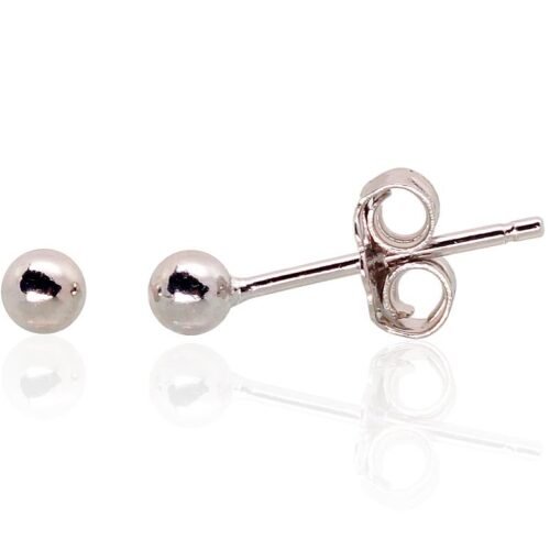 Silver stud earrings
