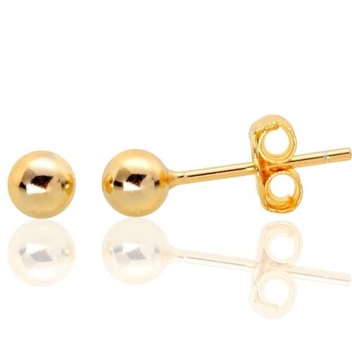 Silver stud earrings