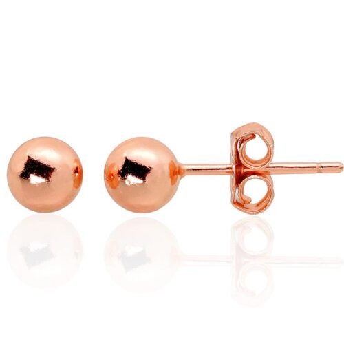 Silver stud earrings