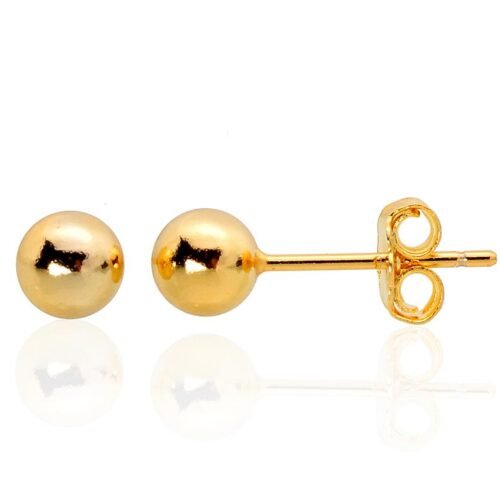 Silver stud earrings