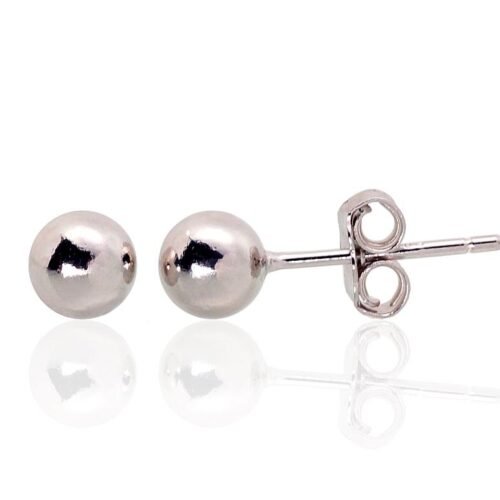 Silver stud earrings