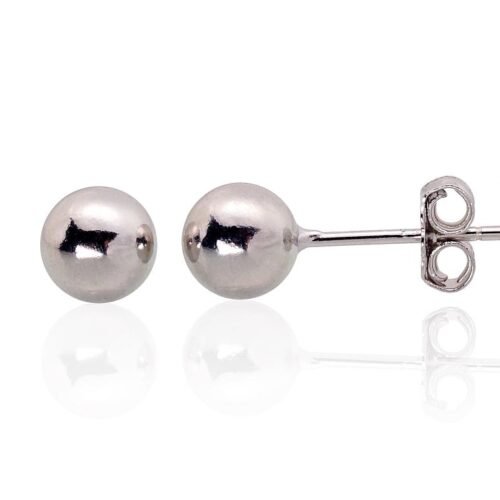 Silver stud earrings