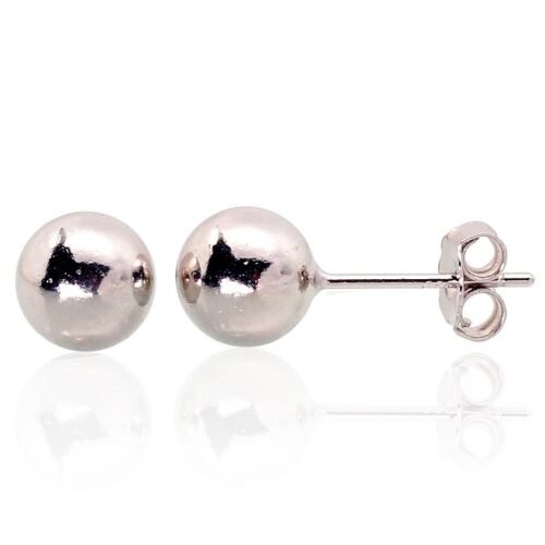 Silver stud earrings