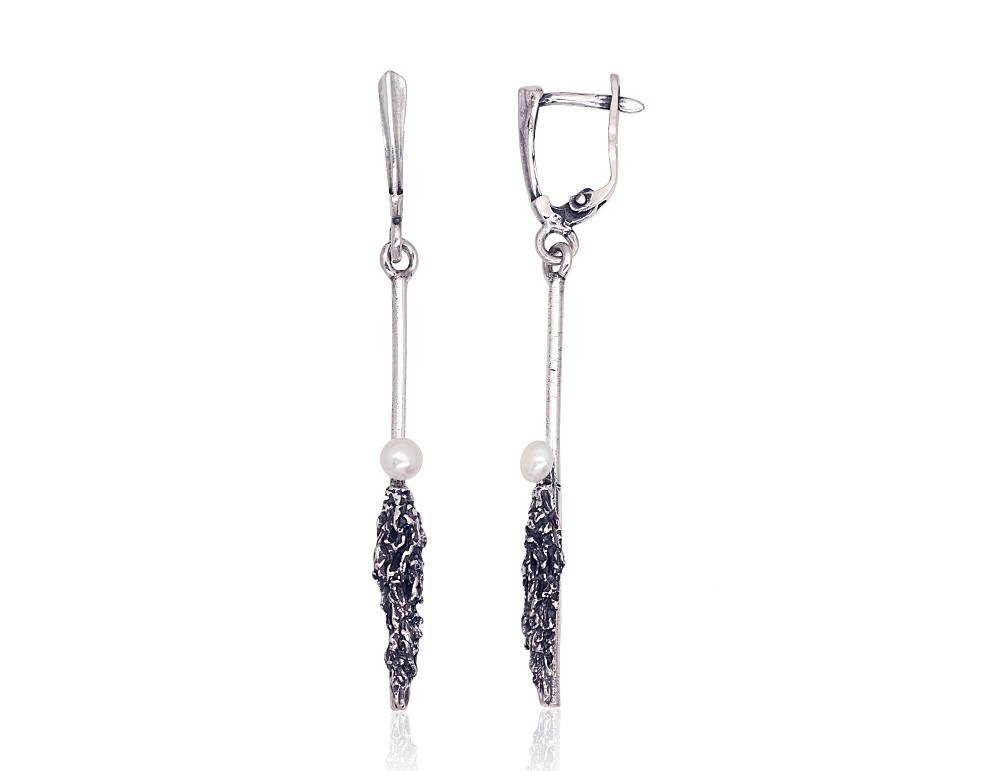 Silver earrings with Fresh-water Pearl