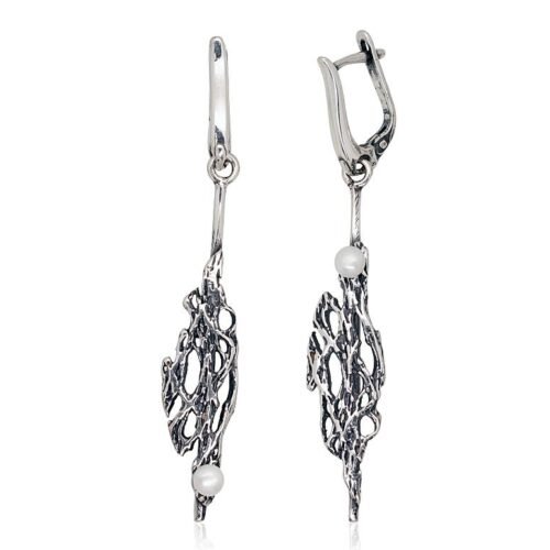 Silver earrings with Fresh-water Pearl