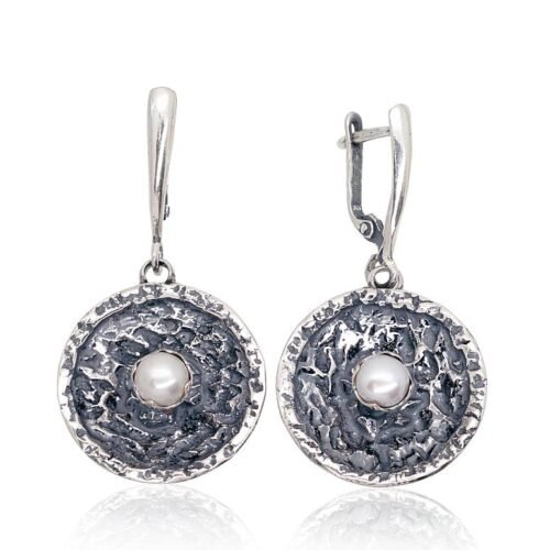 Silver earrings with Fresh-water Pearl